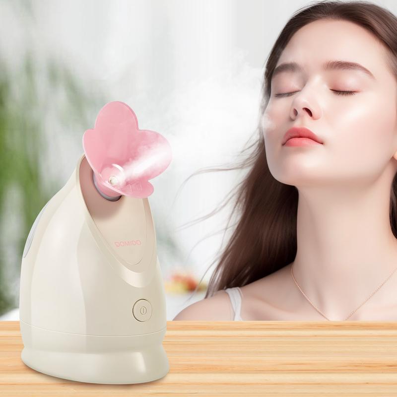 DOMIDO Zephyra -Facial Steamer Ionic Face Steamer for Home Facial, Warm Mist Humidifier Atomizer for Face Sauna Spa Sinuses Moisturizing, Unclogs Pores