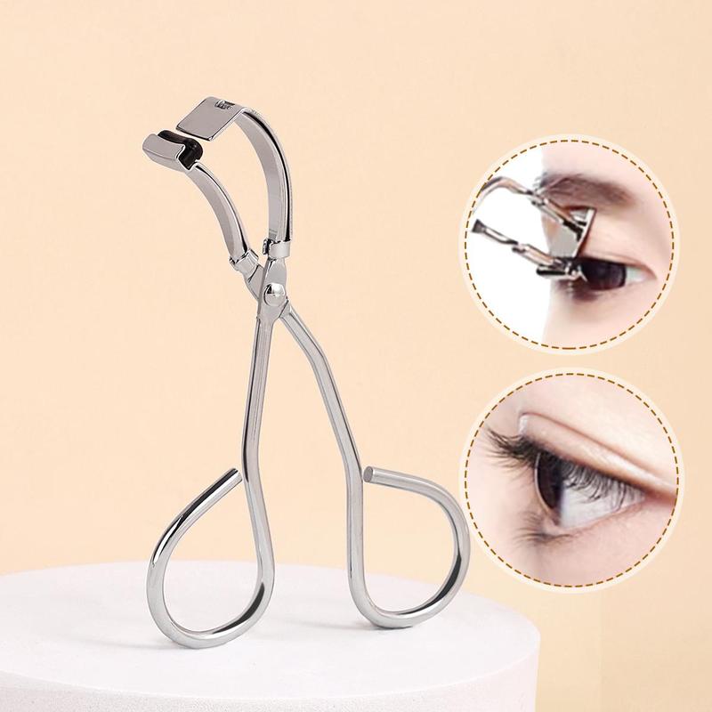 Portable Eyelash Curler Set, 1 2 Counts Partial and Wide Angle Eyelash Curler, Professional Makeup Tools for Women & Girls