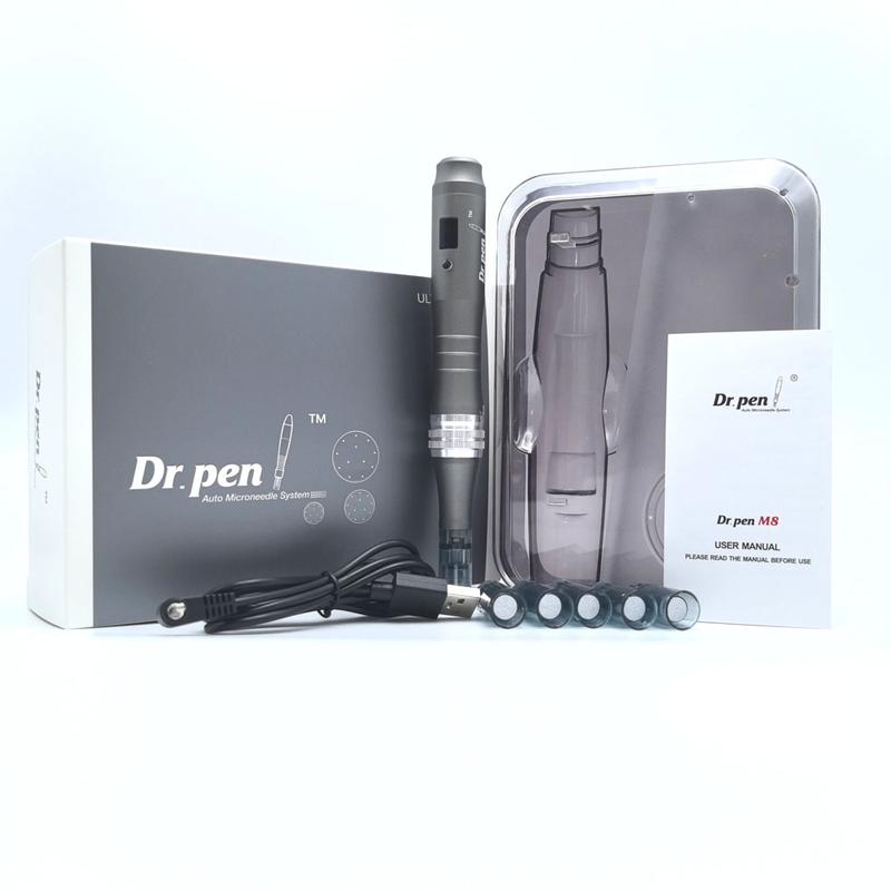 Dr pen Ultima M8 With 12 Cartridge Wireless Derma Microneedle Pen Skincare Kit MTS Treatment Professionals Use Beauty Machine