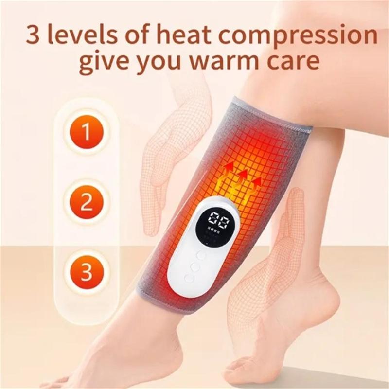 Rechargeable Air Compression Leg & Calf Massager, 1 Box Adjustable Intensity Foot Leg Thigh Knee Massager, Cordless Massage Machine for Home & Travel