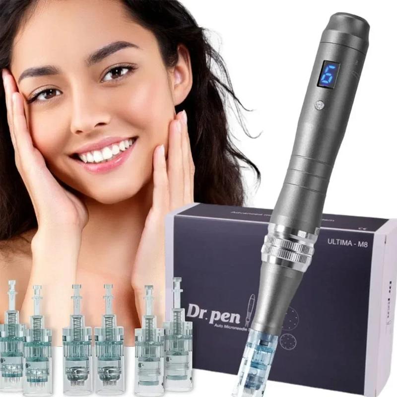 Dr pen Ultima M8 With 12 Cartridge Wireless Derma Microneedle Pen Skincare Kit MTS Treatment Professionals Use Beauty Machine