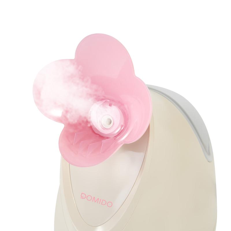 DOMIDO Zephyra -Facial Steamer Ionic Face Steamer for Home Facial, Warm Mist Humidifier Atomizer for Face Sauna Spa Sinuses Moisturizing, Unclogs Pores