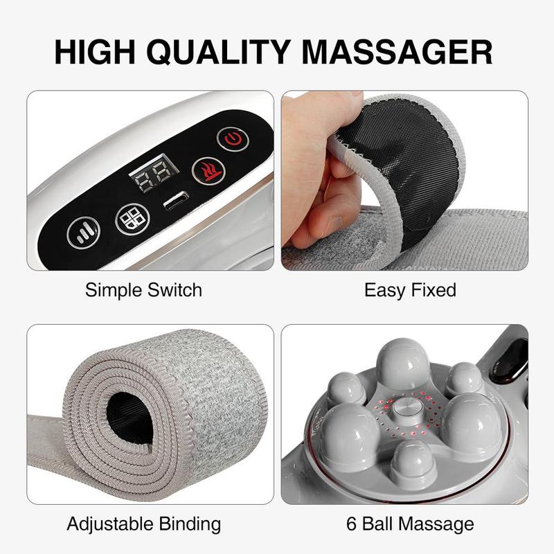 Abdominal Massager Electric Stomach Massager for Flattening Belly Multiple-use for Waist Abdomen Back Neck Leg 3 Modes Comfort