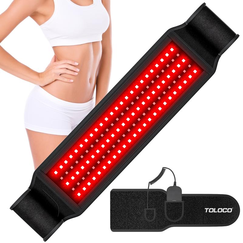 Upgraded 3-in-1 Infrared Light Therapy Belt for Effective Body Pain Relief: 660nm & 850nm LED Beads for Shoulder and Waist, Featuring Timer Function