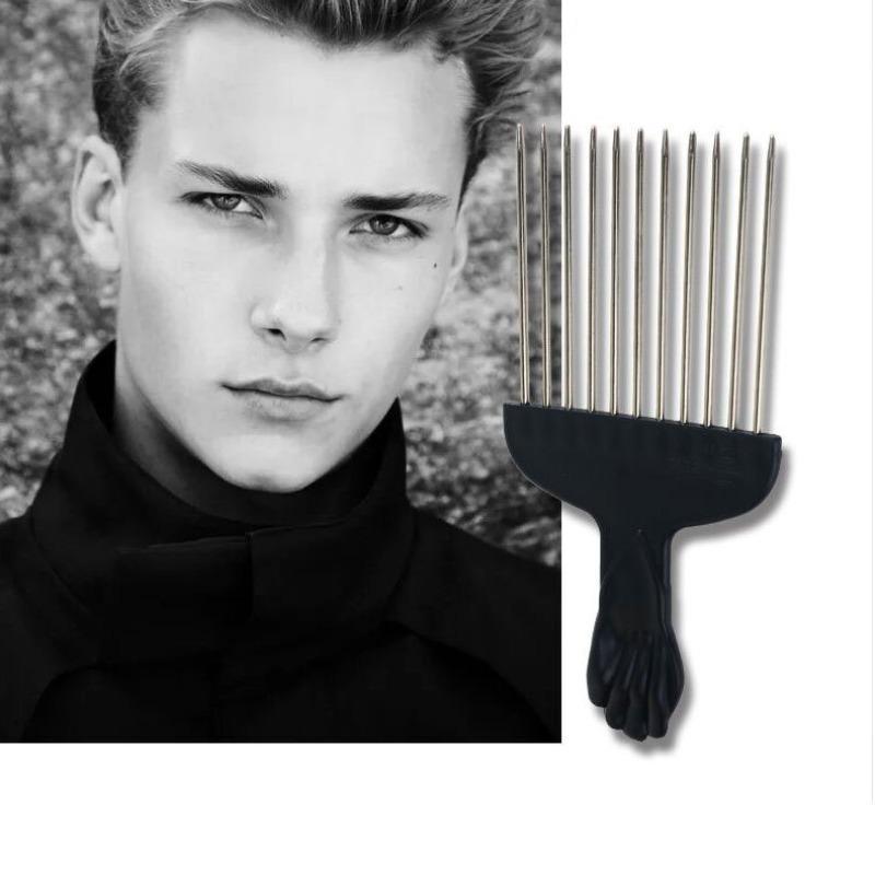 Heatless Hair Styling Tool Set, Mesh Comb & Gloves & Steel Needle Insertion Brush & Sponge Styling Comb, Haircare Accessories for Home & Salon Use, Heatless Styling Tools, Hair Brush Hair Comb for Men, French Combs