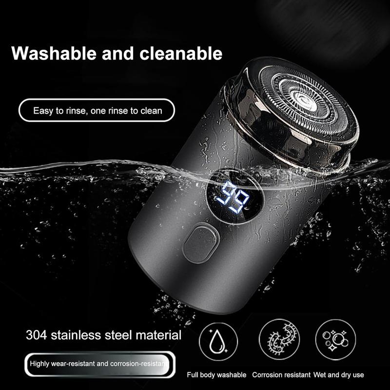 Electric Razor for Men,  New Upgrade Mini-Shave PortableElectric Shaver, Pocket Size Portable ShaverWet and Dry Mens Razor, One-Button Use, USB Mini Shaver Charging Suitable forHome, Car, Travel Comfort