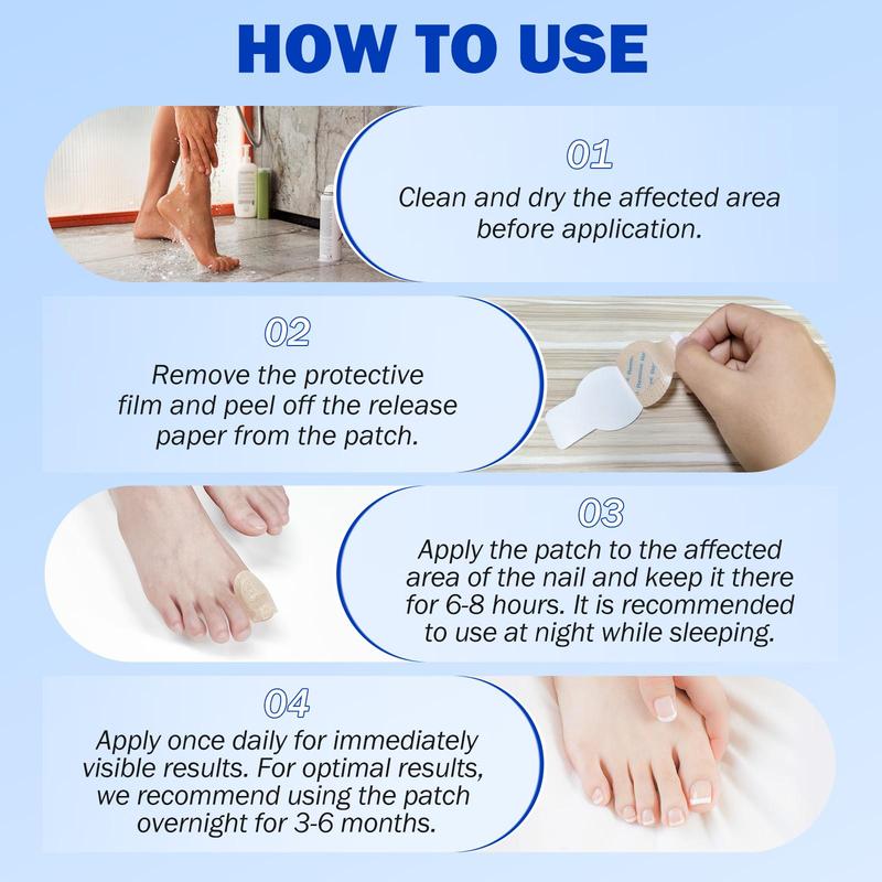 Fungal Nail Patches, 2 Boxes Nail Health Care Patches, Nail Care Patches, Suitable for Solving Fungal Nails and Other Nail Problems