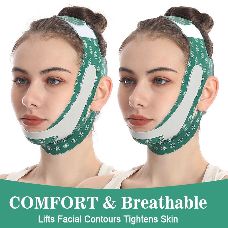 Comfort Double Chin Lift Face Mask, Summer Gifts, Reusable V-shaped Face Lifting Bandage, Breathable Face Lifting Tool, Skin Care Products, Skincare Tools, Christmas Gift