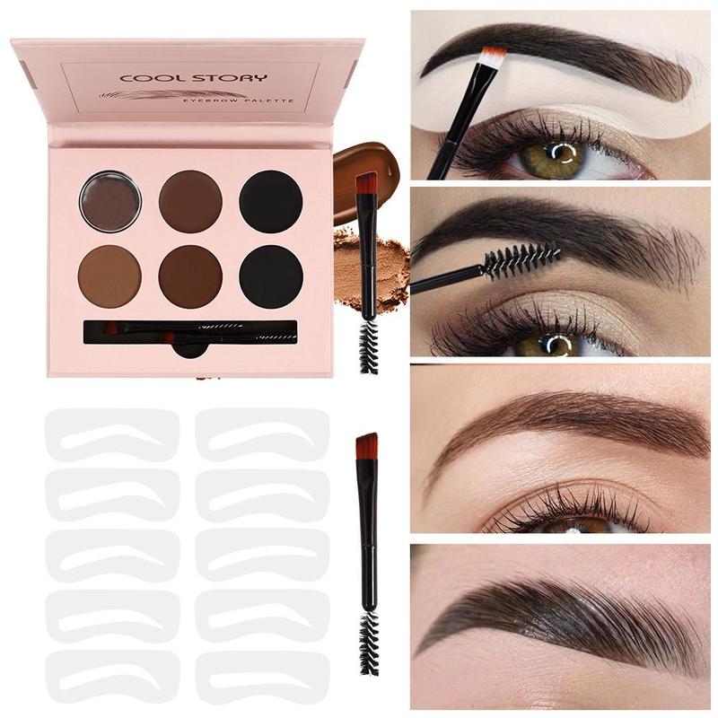 Eye Makeup Set, 45 Color Eyeshadow Palette & 3 in 1 Eyebrow Makeup & 7 Counts Eyeliner Set, Professional Makeup Set for Women & Girls