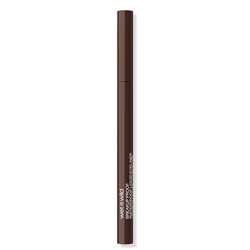 wet n wild Mega Last Breakup Proof Eyeliner - Ultra-Fine Brush, Waterproof, 16-Hour Long-Lasting Wear - Cruelty-Free & Vegan - Brown