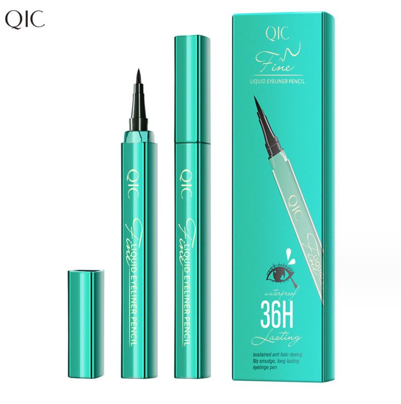 QIC Emerald Green Eyeliner waterproof, sweatproof, non-smudges Star Liquid Eyeliner Slim wholesale beauty makeup