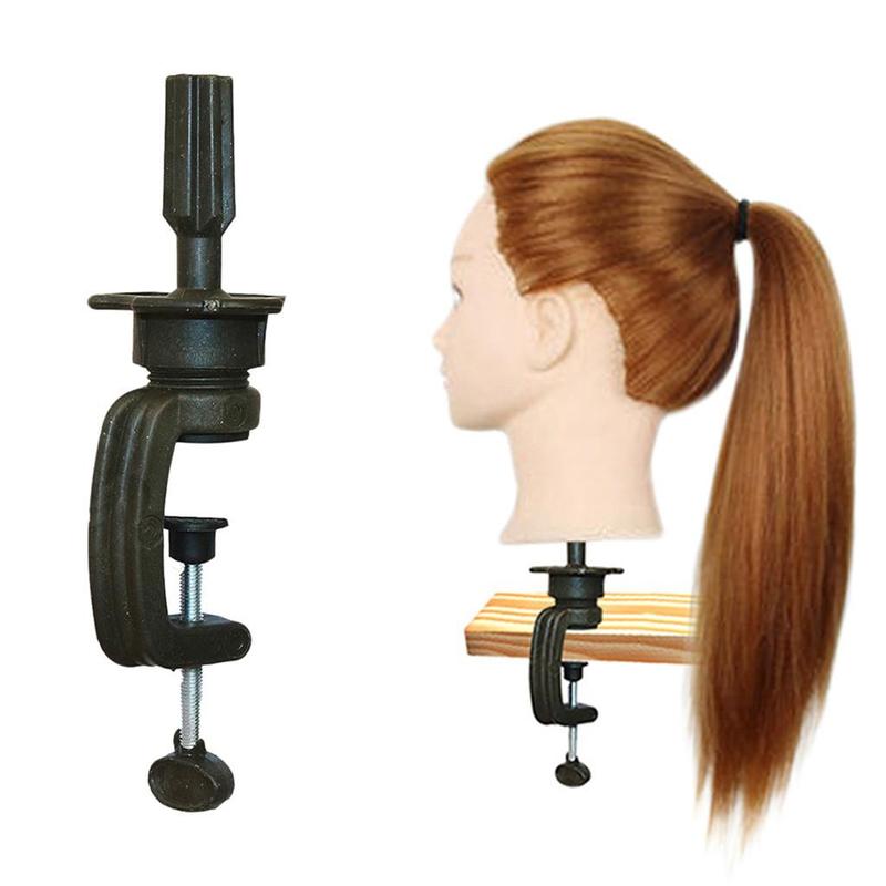 Hairdressing Model Practice Head Support Stand, 1 Count Long Hair Training Head Model Clamp Stand for Hairdressing Practicing (clamp Only)