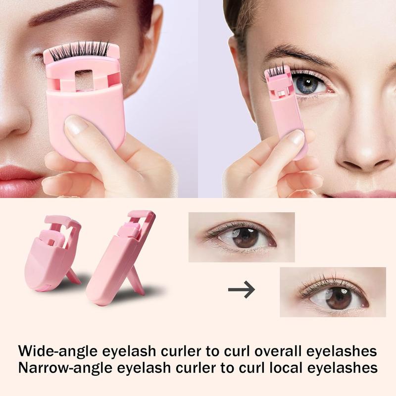 Eyelash Curler & Eyelash Brush & Eyelash Application Tool Set, 5pcs set Eyelash Curling Tool, Professional Makeup Tools for Women