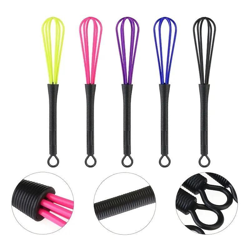 Random Color Oil Baking & Hair Dyeing Mixer, 3 Counts set Plastic Salon Barber Hairdressing Hair Color Dye Whisk Mixer Stirrer Tool, Heatless Styling Tools for Home & Salon Use