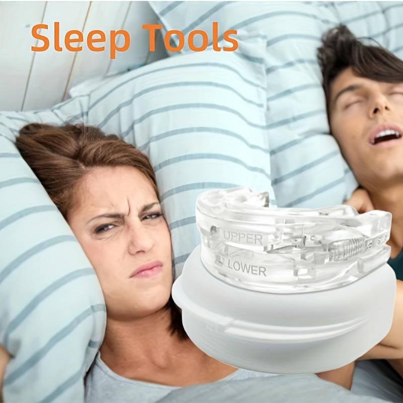 [Universal Size]Anti Snoring Bruxism Silicone Stop Snoring Anti Snore Mouthpiece Apnea Guard Bruxism Tray Sleeping Aid Mouth Guard Health Sleeping Health Care Tool-White