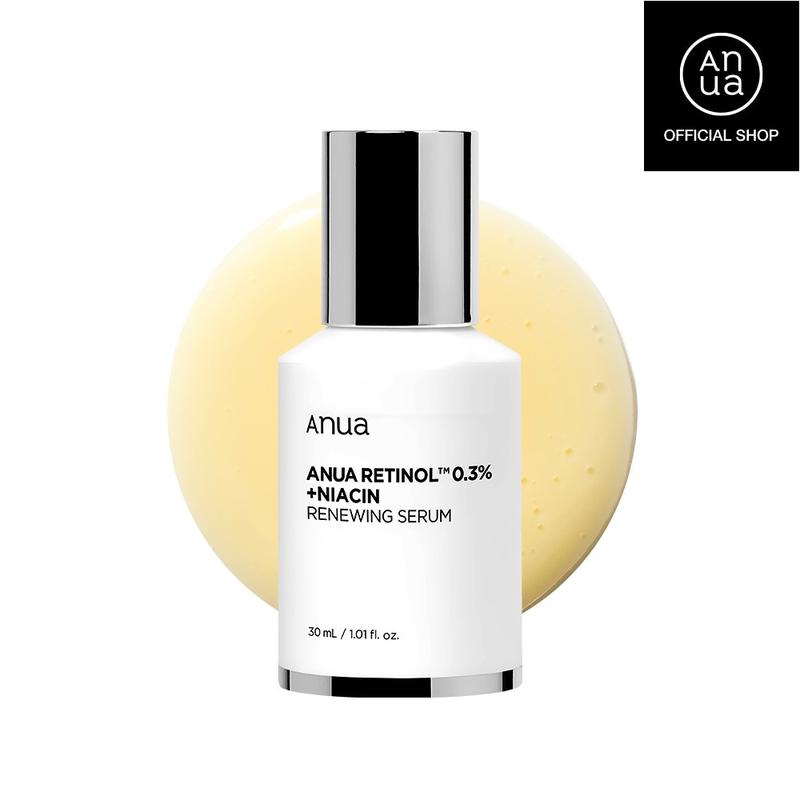 [Anua Official Shop] Retinol 0.3% + Niacin Renewing Serum, 1.01 fl. oz. (30ml) ｜Korean Skin care, for Signs of Aging, Slow aging, Daily gentle retinol