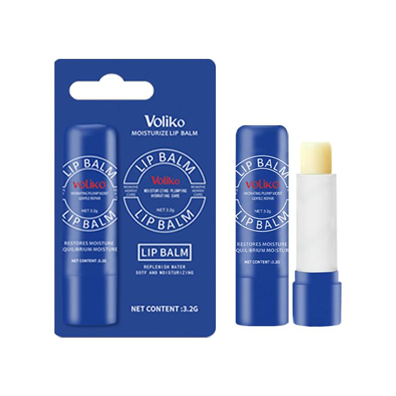 Voliko Classic Lip Balm Chamomile Vitamin E - 6pcs, Moisturizing for All Skin Types - Perfect Christmas & Halloween Party Gift