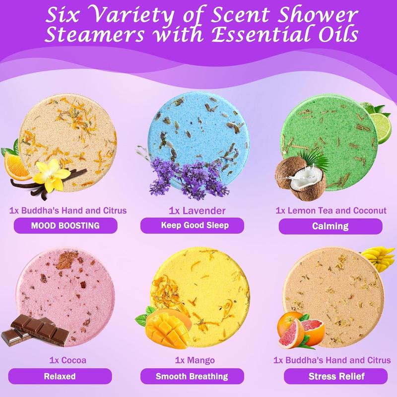 Pack of 10 Shower Steamers Gifts for Mom, Mothers Day Gifts, Shower Bath Bombs with Essential Oils for Self Care & SPA Relaxation, Stress Relief, Birthday Gifts for Women Men,Gifts for Her…