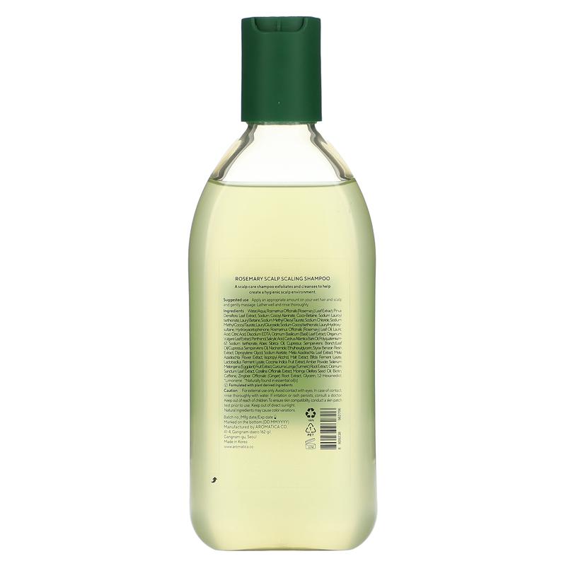 Aromatica Scalp Scaling Shampoo, Rosemary, 13.5 fl (400 ml)