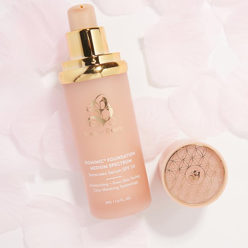 Biomimic Foundation 4 in 1 - Medium Spectrum,  Liquid Foundation for Flawless, Natural Looking Finish