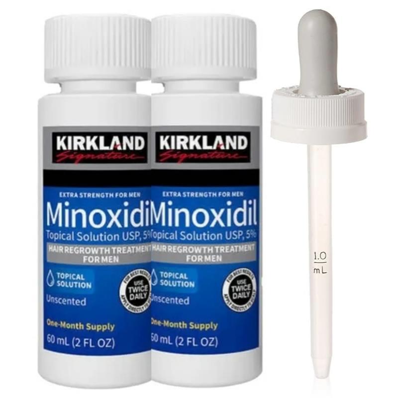 1 to 12 Months Supply Kirkland Minoxidil 5% Extra Strength Men Hair Regrowth Hair Care Serum