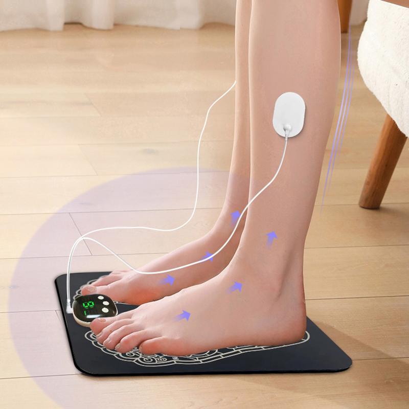 EMS Foot Massager Mat -Foot Massager Pad for with 8 Modes, 19 Levels without Remote and Use off Socks