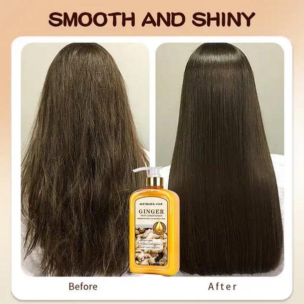 Ginger Shampoo and Conditioner Infused High-Quality Boost Hair Growth and Combat Hair Loss Haircare Pack Repair Cleansing Cleanser Comfort