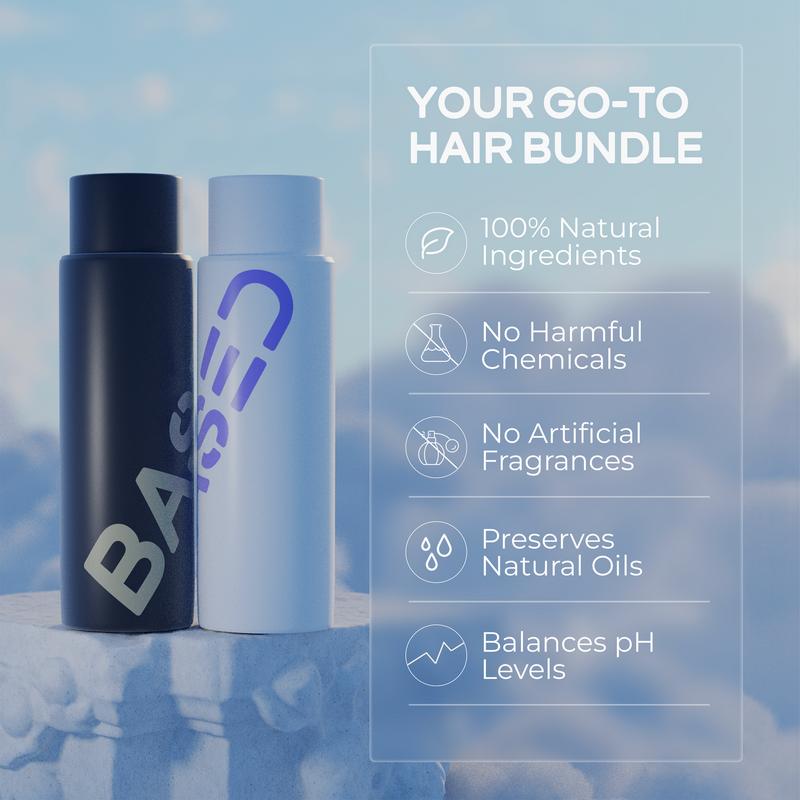 Based Bundle | Shampoo + Conditioner | Simple, Natural, Effective.