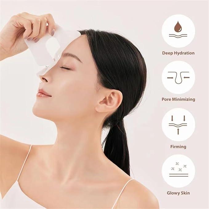 Collagen facial mask moisturizing overnight (4 pieces 1 box) pure collagen film, improve elasticity, tighten and moisturize, repair skin Skin Repair