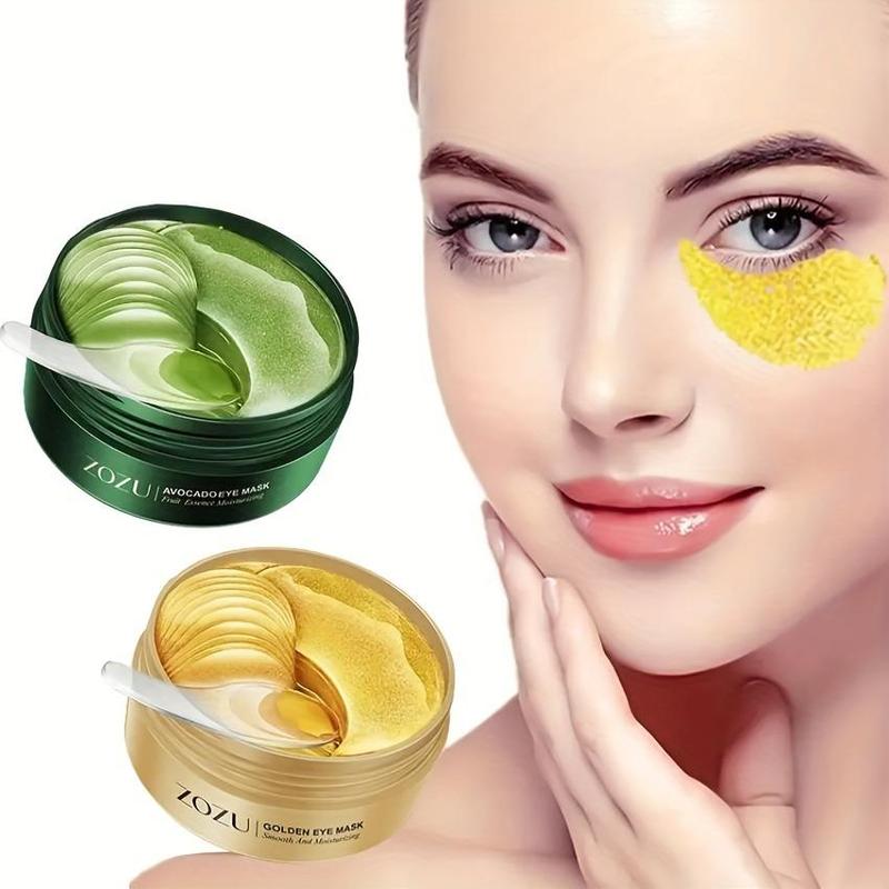 Avocado & Gold Eye Mask, Natural Moisturizing Eye Mask, Reduces Puffiness, Soothing Dry Skin, Eye Care Product for Daily Use, Summer Gift, Christmas Gift