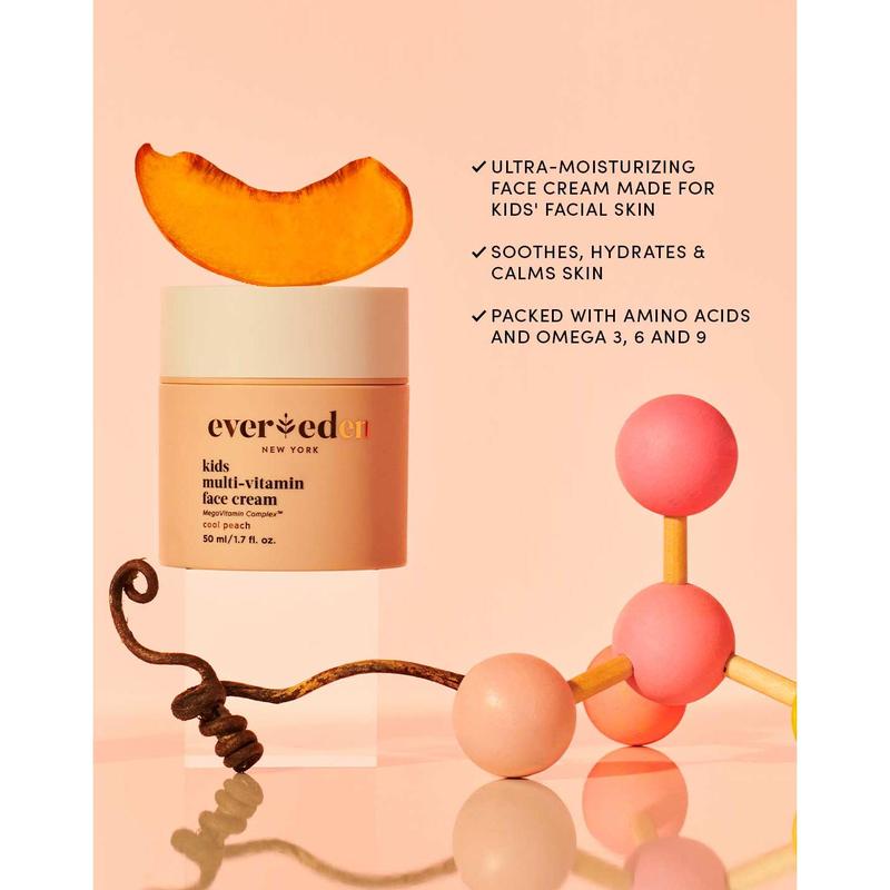 Evereden Kids Multi-Vitamin Face Cream - Nourishing & Safe for Sensitive Skin - MegaVitamin Complex with Clean, Kid-Friendly Ingredients