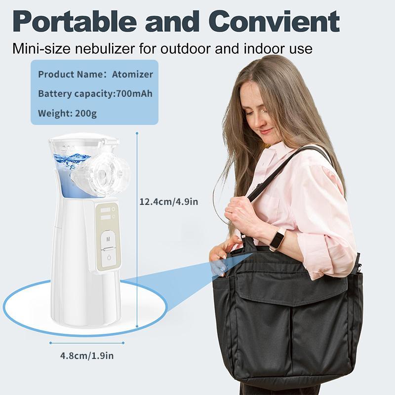 Electric Ultrasonic Atomizer, Portable Handheld Nebulizer Machine with Accessories, Personal Care Appliances for Home Use