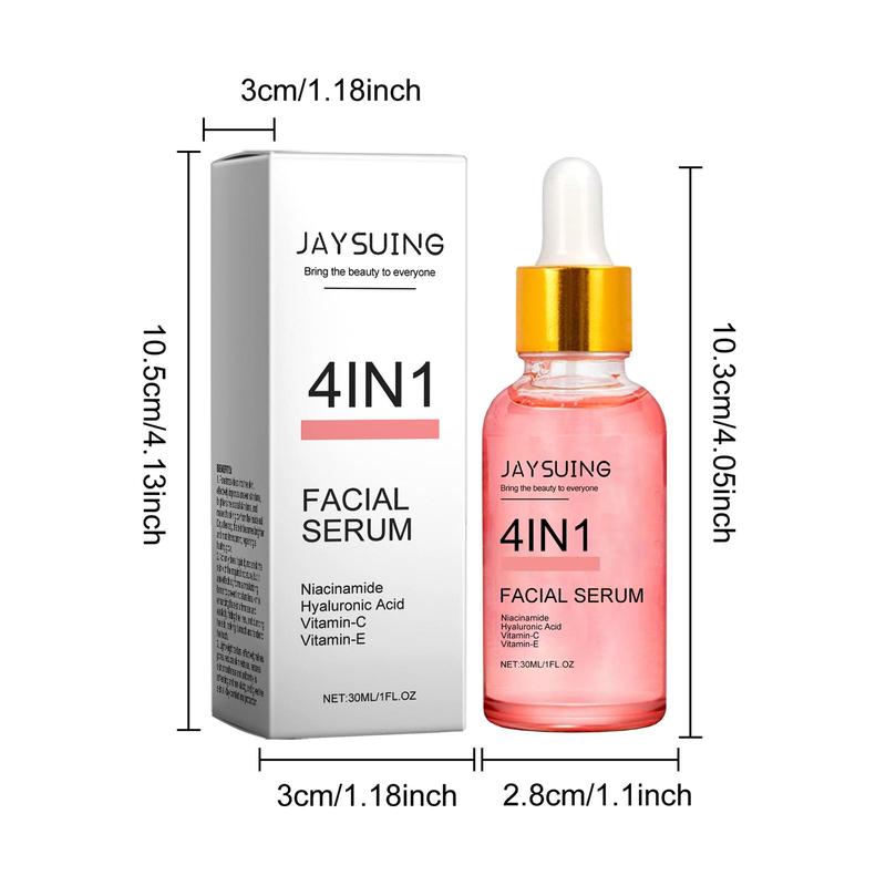 4 in 1 Niacinamide Facial Serum, Moisturizing Facial Care Essence for Soothing Dry Skin, Quick Absorption Facial Skin Care Products for Women