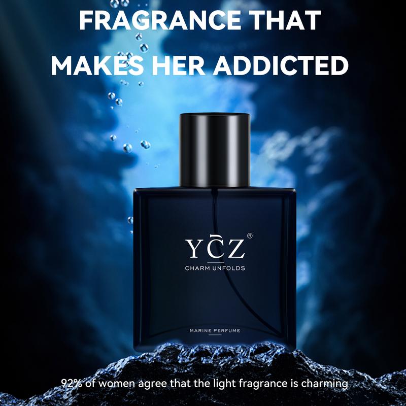 50ml 1.7oz YCZ Midnight Marine Man Eau de Parfum, Long Lasting Man Eau de Parfum , Making it the ideal gentlemen’s gift