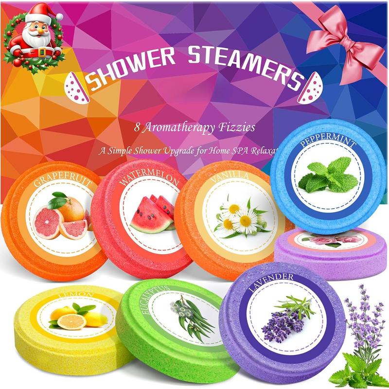 Gifts for Women: Shower Steamers (8 Scents) Birthday Gifts for Women, Men, Mom, Teen SPA Self Care Relaxation Stress Relief Shower Bombs Christmas Gift Stocking Stuffers