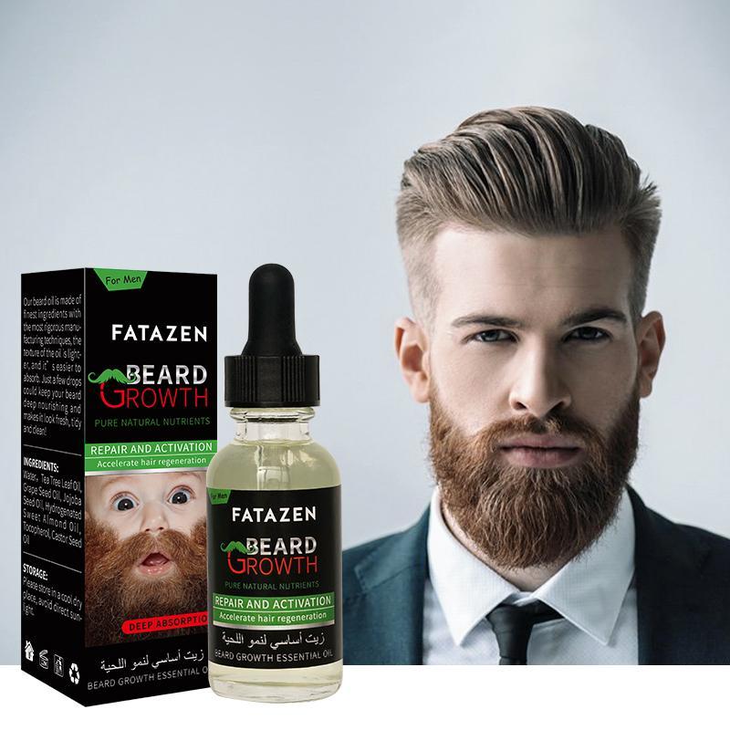 Natural Organic Hair Beard Oil, Nourishing Beard Essential Oil for Men Face Care, Men's Beard Care Product for Daily Use