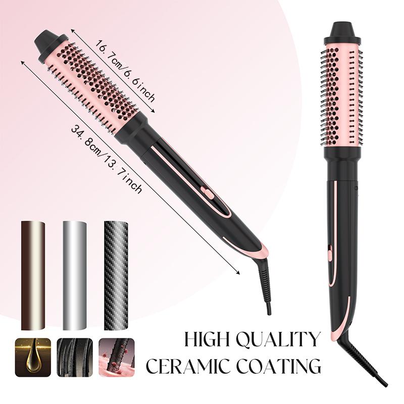 Heikki Vision 5 in 1 Curling Iron Set with 4 Interchangeable Ceramic Fast Heat, Wand Hair Crimper, Dual Voltage Hair Waver with Protective Glove & 2 Clips