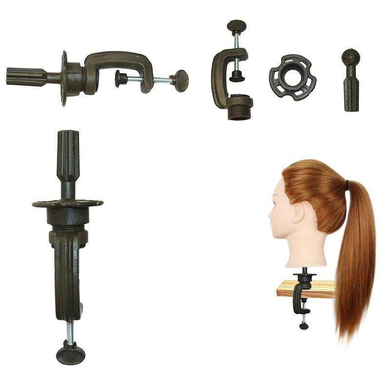 Hairdressing Model Practice Head Support Stand, 1 Count Long Hair Training Head Model Clamp Stand for Hairdressing Practicing (clamp Only)