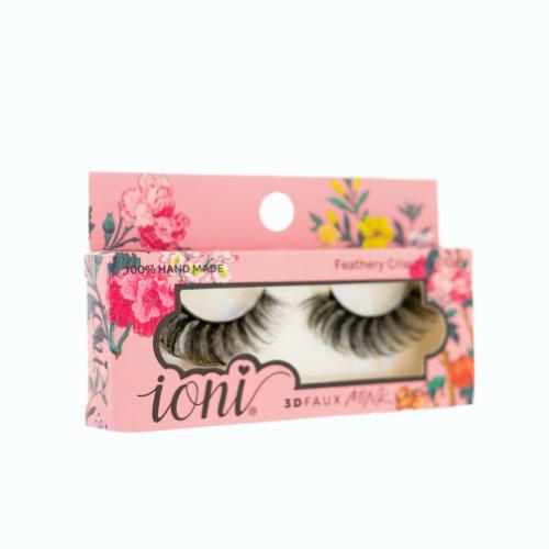 (12 Pairs) Ioni Feathery Crisscross Curl Lashes - 3D Faux Mink