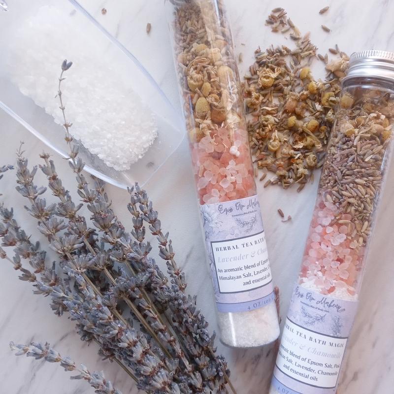 Lavender and Chamomile Herbal Tea Bath Magic Bath Salt Soak