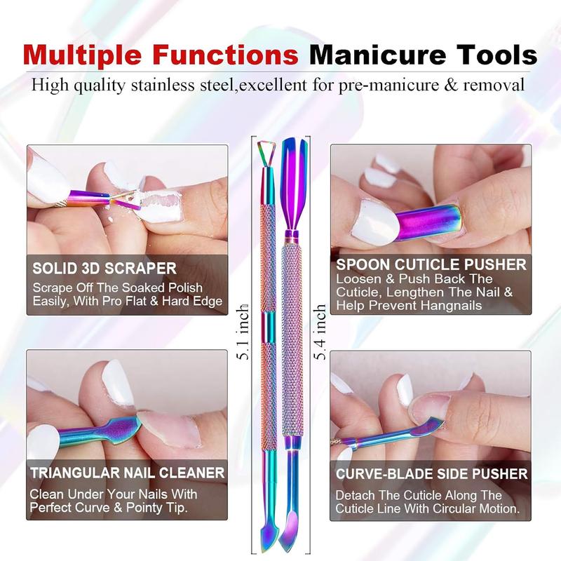 LOUINSTIC Gel Nail Polish Remover Kit - Quick and Easy Removal in 2-5 Minutes - Nail Care, Manicure