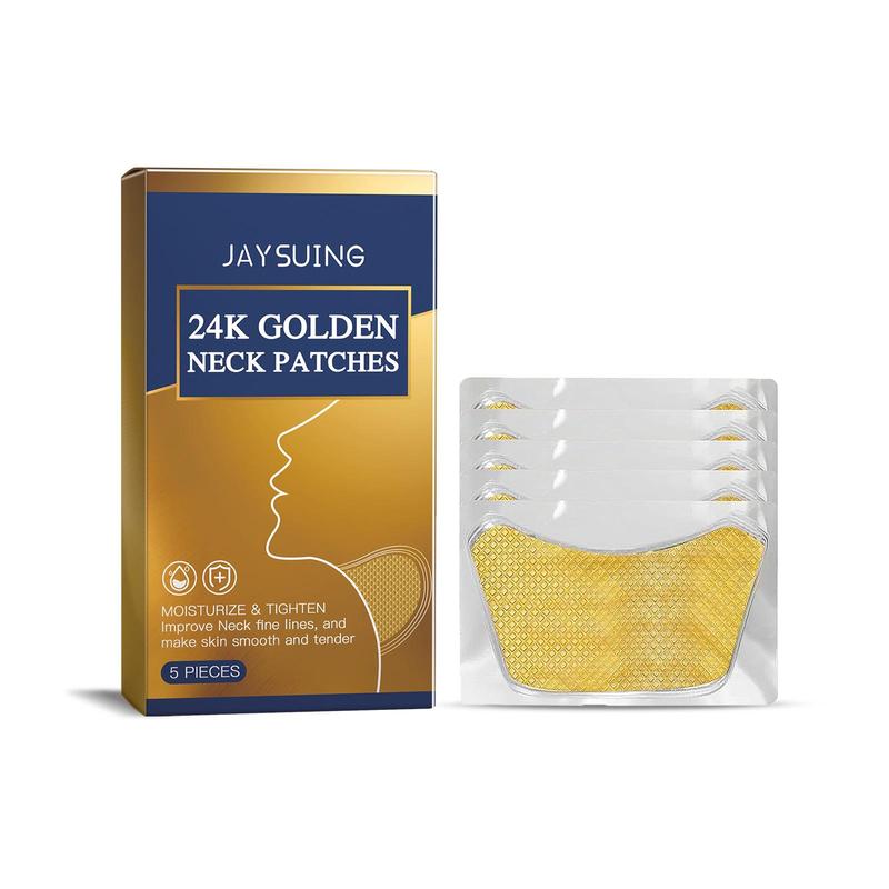 24k Gold Collagen Neck Patches, 1 Box Moisturizing Neck Care Patches, Neck Lifting Patches, Skin Care Products for Women