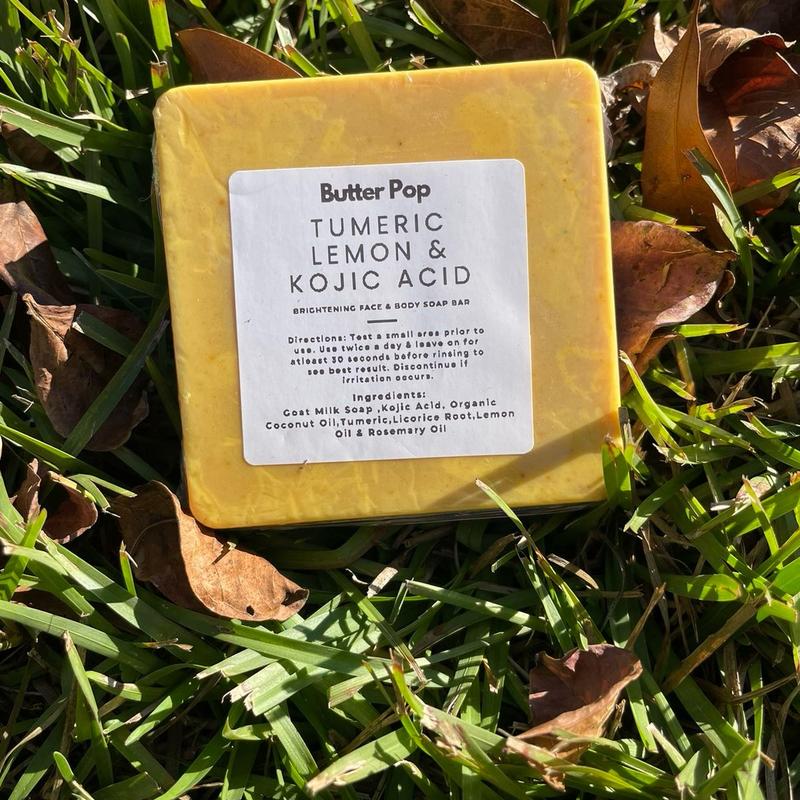 Tumeric Lemon & Kojic Acid Brightening Soap,Dark Spot Reducer