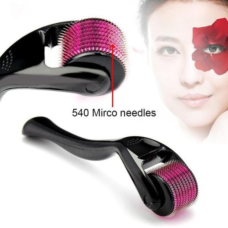 Microneedle 540 Titanium Derma Roller, Boost Hair & Beard Growth, Anti-Hair Loss