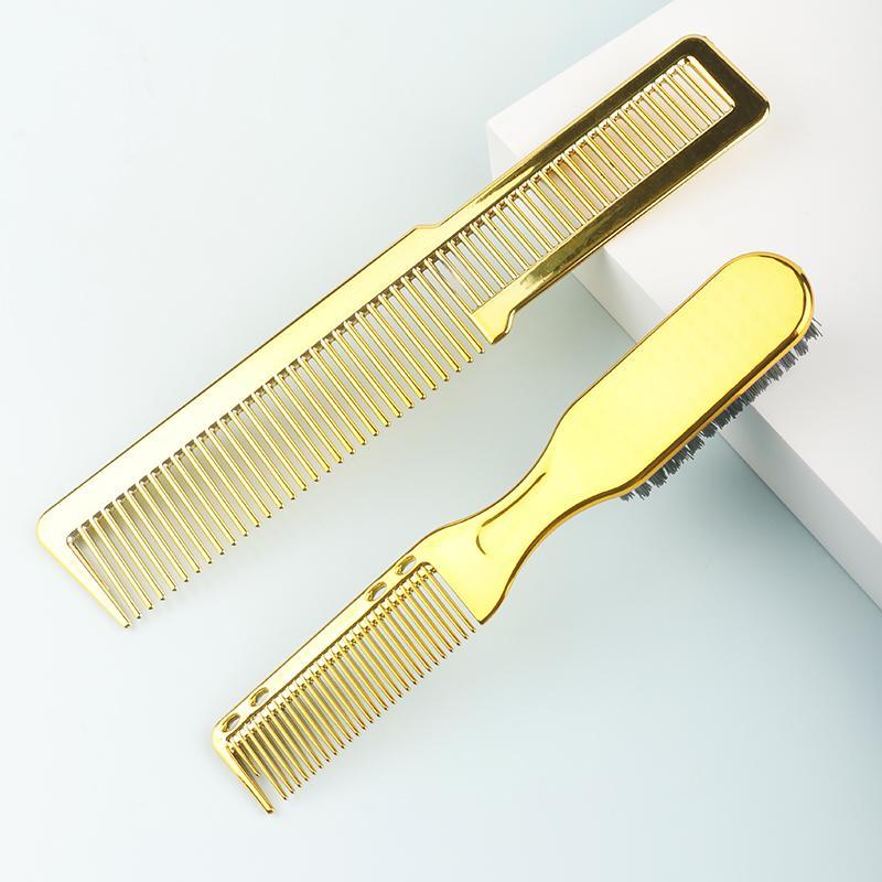 Double Sided Hair Brush Comb, 2 Counts set Hair Salon Styling Comb, Beard Comb, Hairdressing Comb, Hair Styling Tool for Women & Men