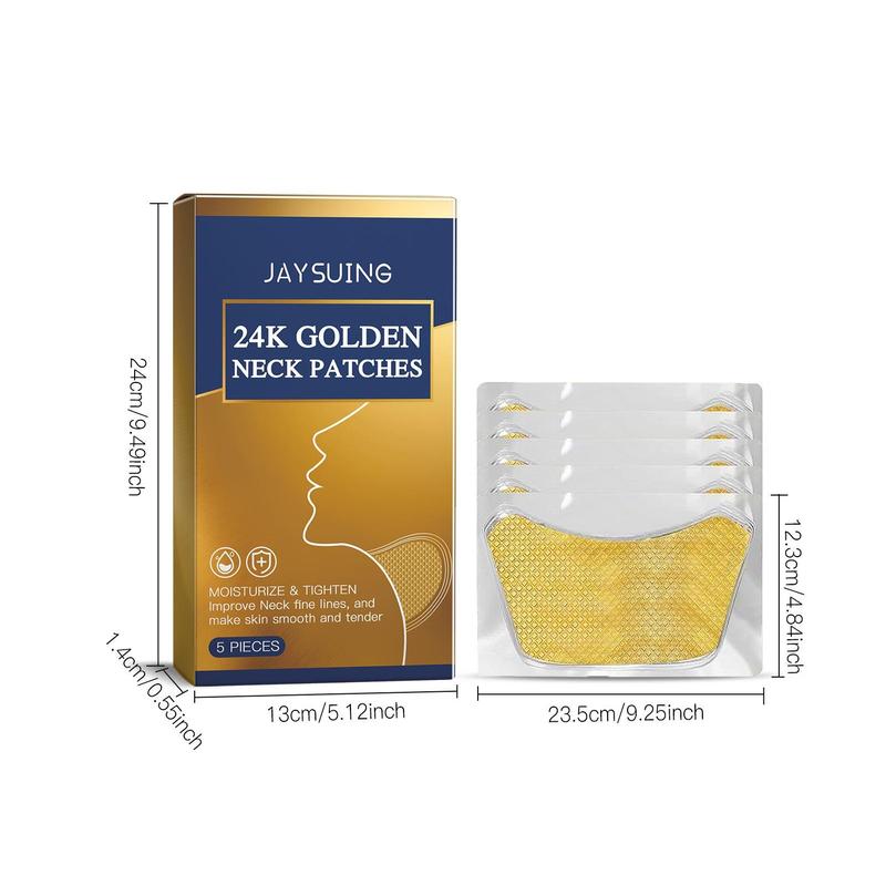 24k Gold Collagen Neck Patches, 1 Box Moisturizing Neck Care Patches, Neck Lifting Patches, Skin Care Products for Women