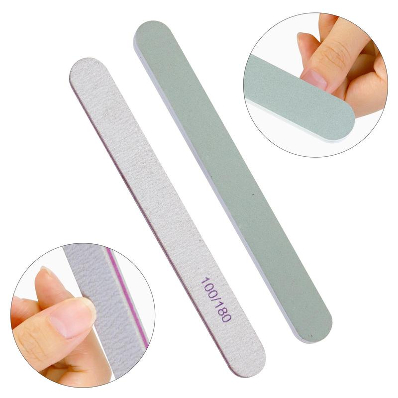 Nail Art Tool Set, 1 Set Nail Art Brush & Nail File & Nail Dotting Pen & Striping Tape, Professional Manicure Tool Set for Home & Salon Use