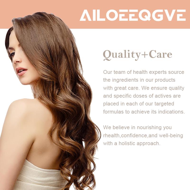 AILOEEQGVE Hair Formula - Vitamins for Hair Growth and Energy with Zinc and Iodine 60 Capsules Hair Loss Supplement for Men and Women