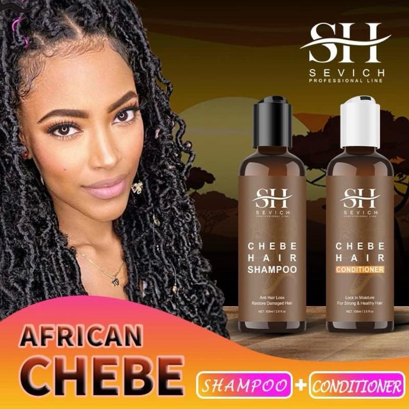 African CHEBE POWDER Shampoo + Chebe Conditioner Natural Traditional Ingredients African Chebe Butter  for hair growth