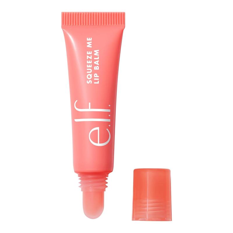 e.l.f. Squeeze Me Lip Balm – Moisturizing Tinted Lip Balm with Hyaluronic Acid, Vegan & Cruelty-Free, 5 Flavors for Dry Lips Skincare Moisture Shea